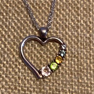 Sterling heart necklace
